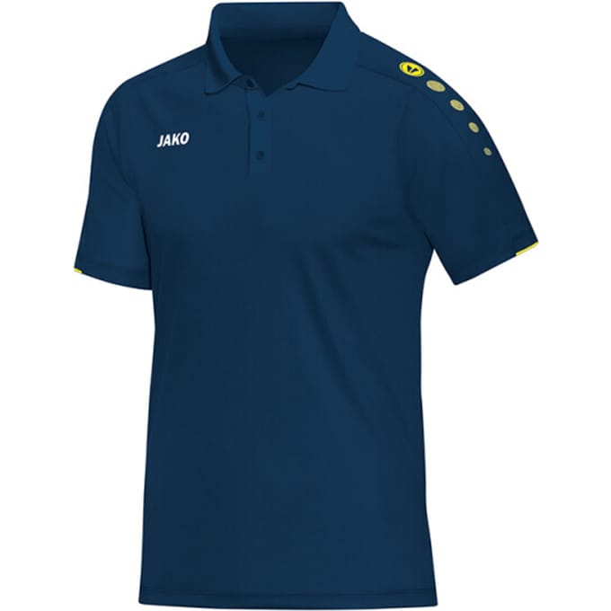 Jako Classico Polo Dames - Citroen / Nachtblauw | Maat: 44