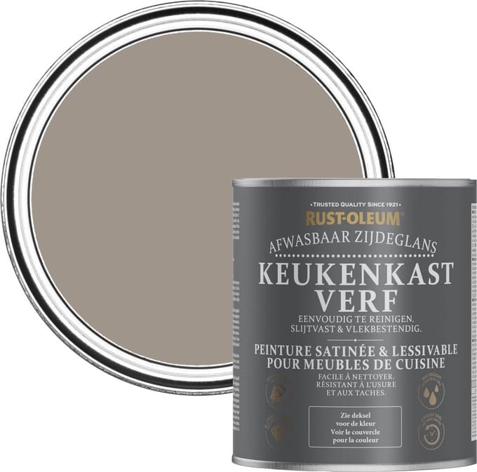 Rust-Oleum Bruin Keukenkastverf Zijdeglans - Truffel 750ml
