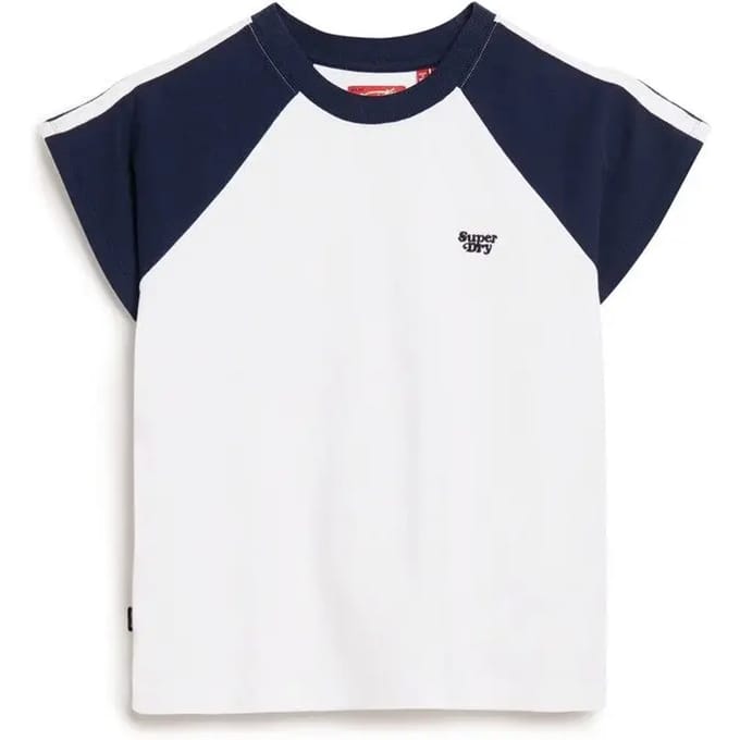 Superdry - Essential Retro T-shirt met logo - Dames - T-shirts