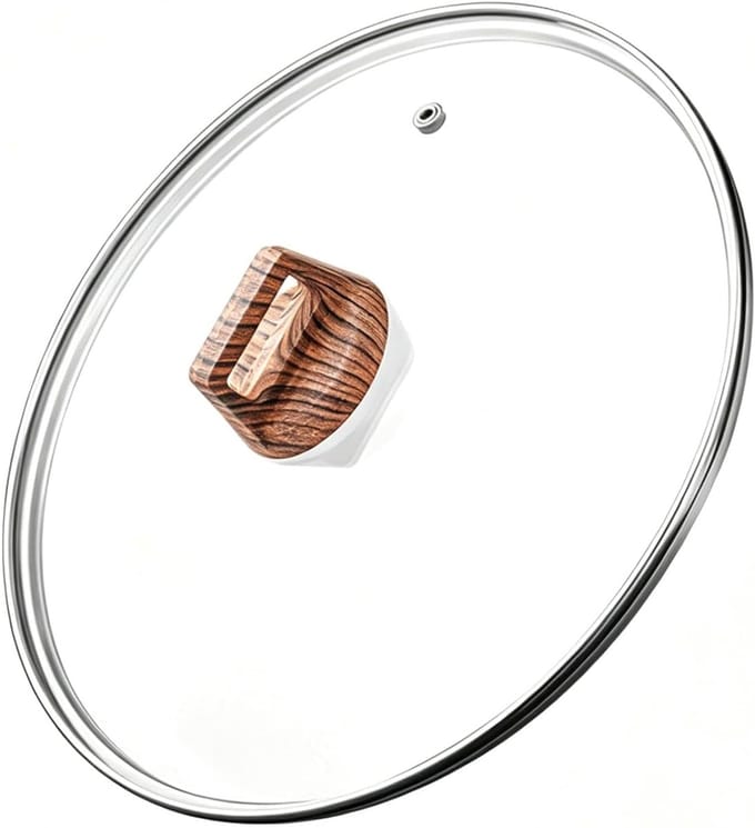 Universeel Deksel - Pan Deksel - Koken en Stoven - Gehard Glas - 16-32 cm - Transparant