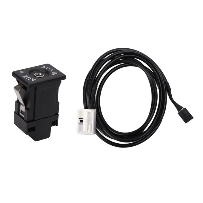 Auto AUX Kabel Audio Adapter Plug en Play Hoge Taaiheid Vervanging voor Spuerb 2008‑2011 black