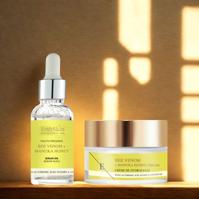 Bijengif + Manuka Honing Crème 50ml +Bijengif + Manuka Honing Serum Olie 30ml