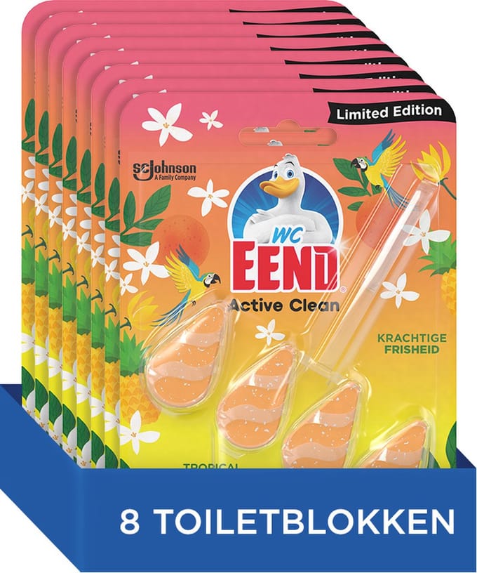 Wc-Eend Toiletblok Active Clean Tropical Summer