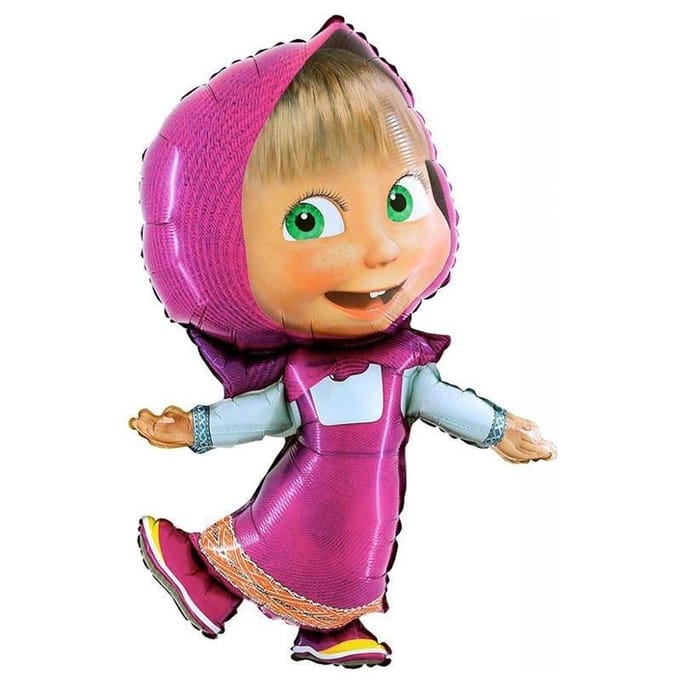 Masha en de Beer Glimlach folieballon 104 cm
