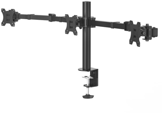 Hama Monitorhouder 3 Monitoren In Hoogte Verstelb. Zwenk-/kantelb. 13 - 27
