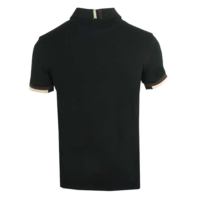 Aquascutum Heren Aldis Crest Logo Poloshirt (Zwart)