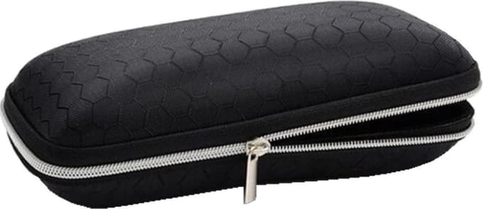 Fako Bijoux® - Brillenkoker - EVA - Met Rits - Nylon - Zwart