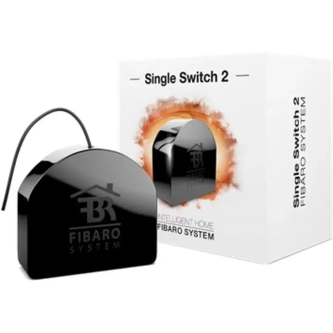 FIBARO Single Switch 2 - Inbouw schakelaar - Werkt met FIBARO Home Centers, Homey en andere Z-Wave Controllers