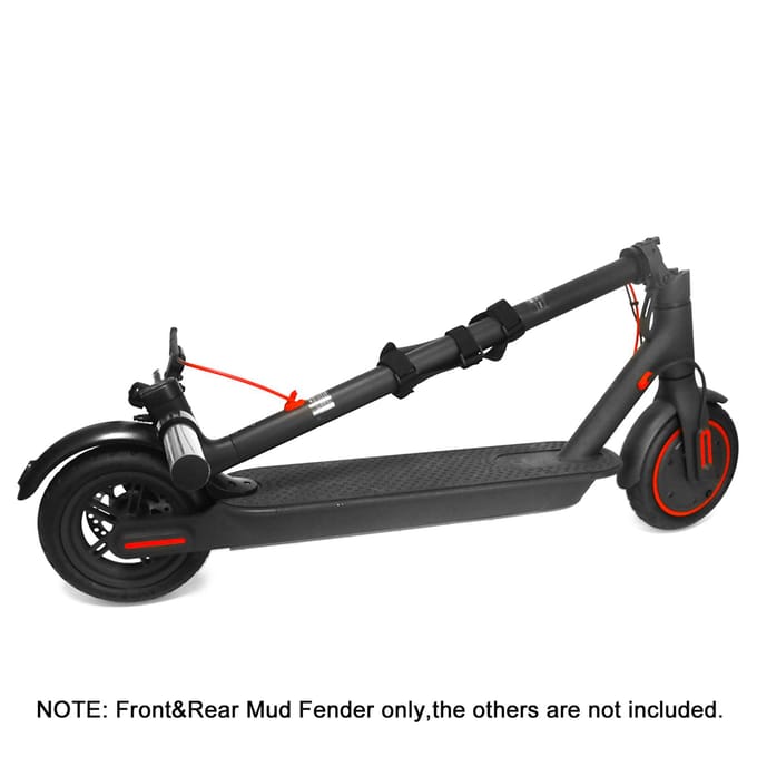 Scooter Spatbord Achter Voorspatbord Spatborden Set Spatbord Band Splash Vervanging voor Xiaomi zwart