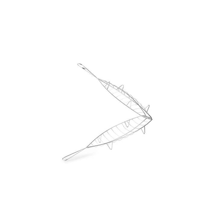 Visgrill - Ibili - 769745 - Vernikkeld Staal - 45x14 cm - Praktisch en Duurzaam