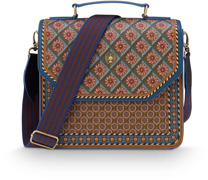 Pip Studio - Frances Crossbody Tas Dames - Schoudertas - Imani - Blauw - 25x9x21.5cm