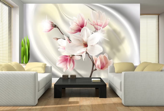 Flower Magnolia Photo Wallcovering