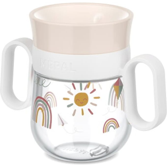 Mepal Mio 360° drinkbeker - 200 ml - Makkelijk vast te houden - Kinderservies - Sunshine & Rainbow