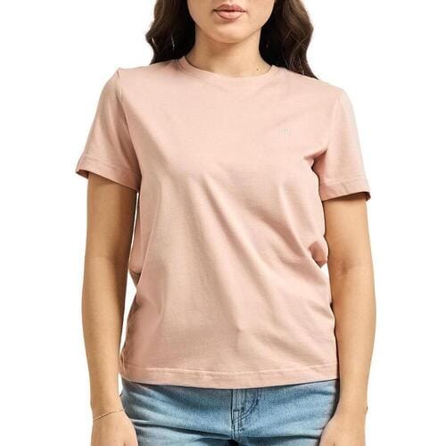 Calvin Klein Short Sleeve Monogram Crew Tee Mangano Calcite Taglia: S | Maglie Sportivi Outlet | Donna