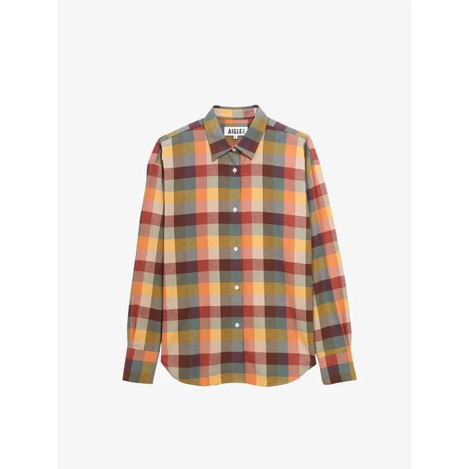 Langarm geruite blouse voor dames Aigle