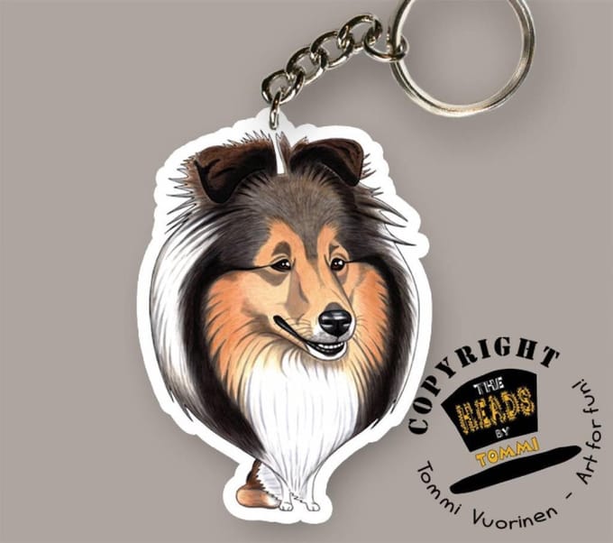 Sleutelhanger Hond Shetland Sheepdog