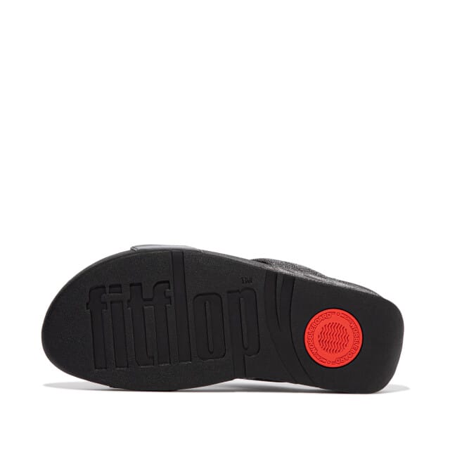 FitFlop Lulu Slide - Geo Glitz ZWART - Maat 43