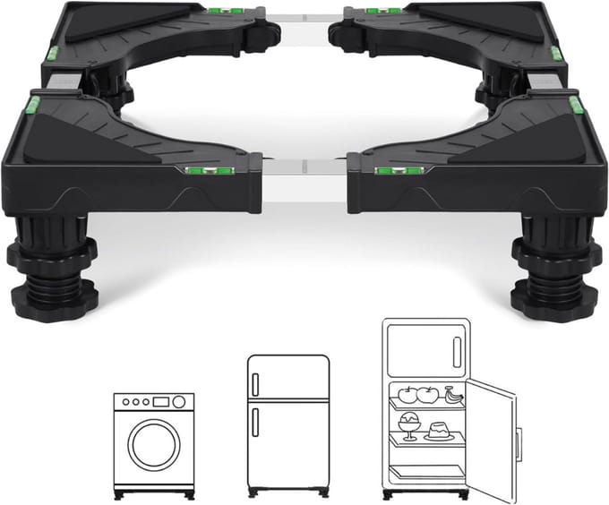 ApexArte® Wasmachine Verhoger - Ombouw - Kast - Zwart