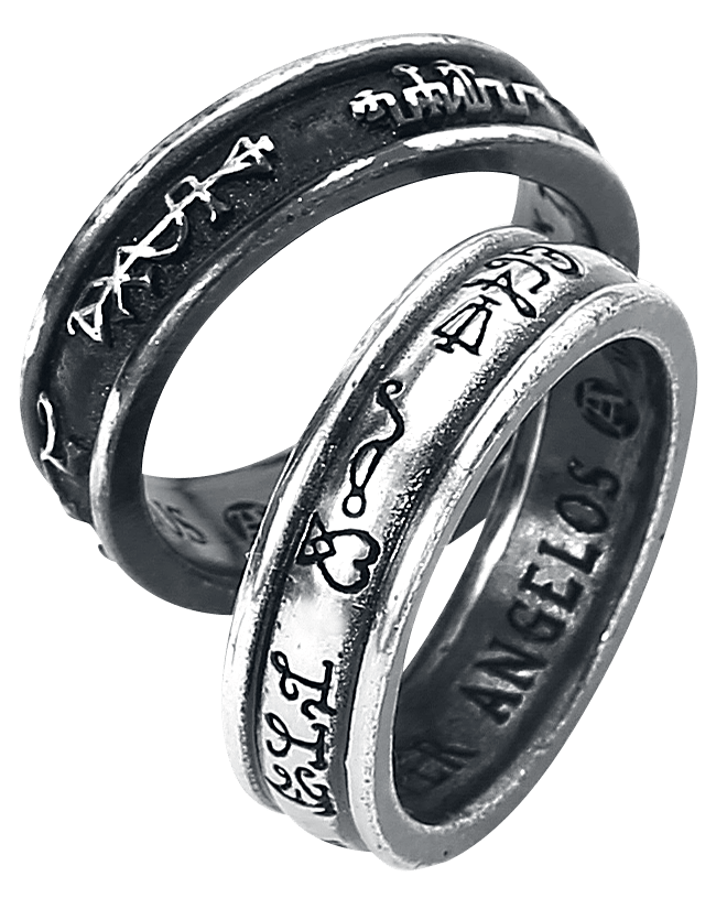 Alchemy Gothic - Gothic Ring - Demons and Angels - voor Vrouwen - standaard