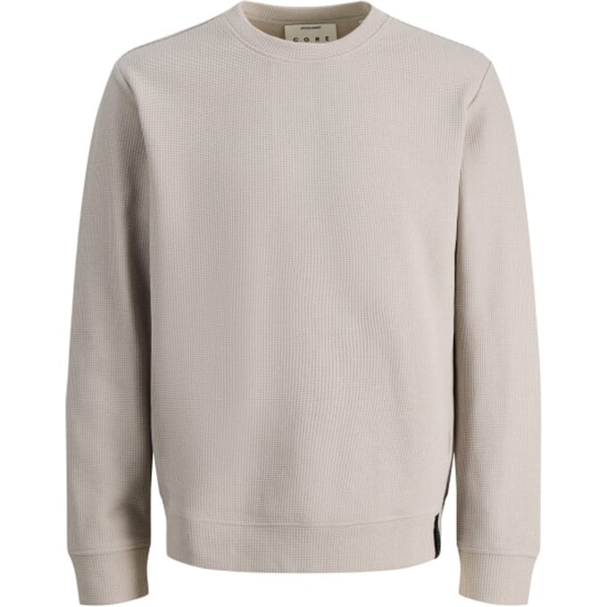 JACK & JONES - JCOFUSION WAFFLE BRAND SWEAT CREW NECK Heren Trui