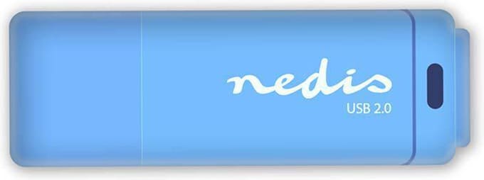 Nedis Flash Drive - 32 GB - USB Type-A - Leessnelheid: 12 MB/s - Schrijfsnelheid: 3 MB/s