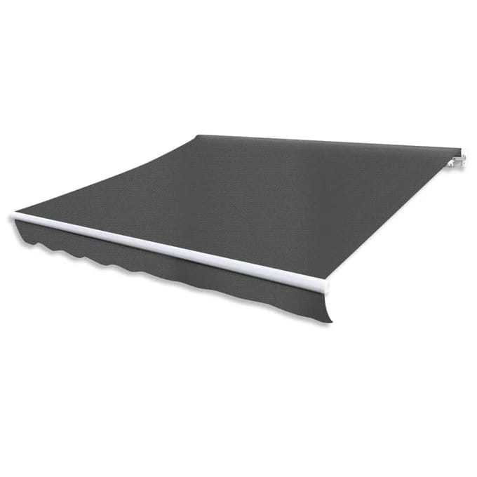 vidaXL - Luifel - handmatig - uittrekbaar - 300 - cm - antraciet