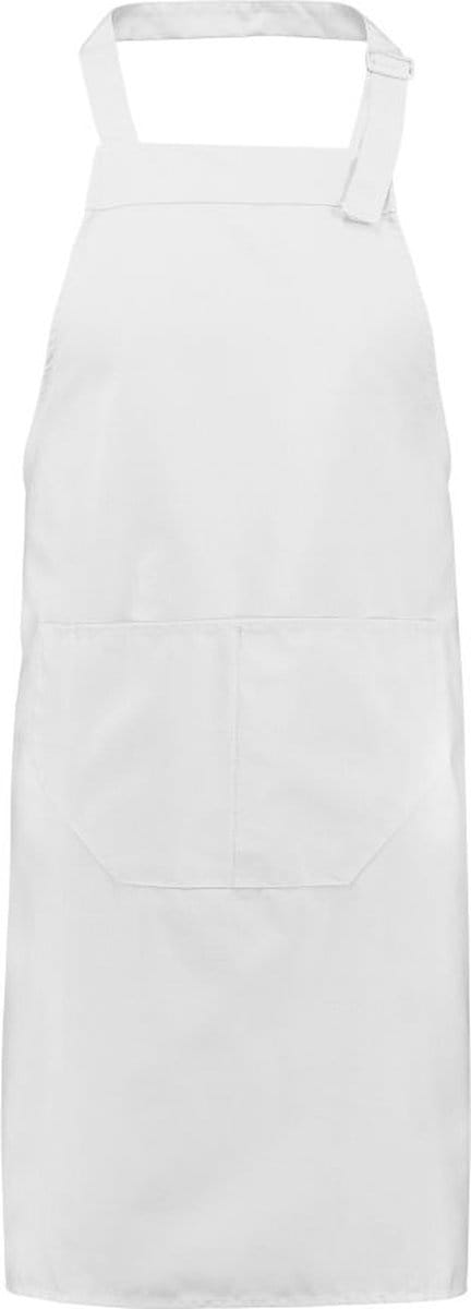 Mijncadeautje - Schort Keukenschort - Neutraal, Blanco - Wit - 75 x 85 cm