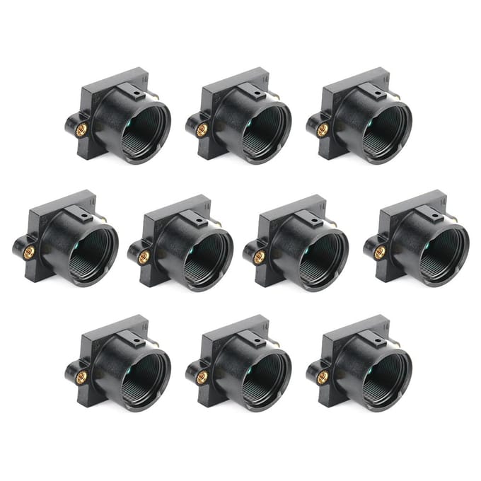 10pcs ABS Support Adaptateur Support de Monture d'Objectif de Caméra M12x0.5 avec Filtre black