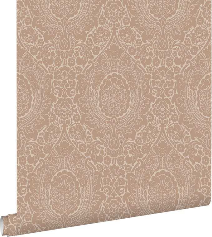 ESTAhome behang ornamenten oudroze - 50 x 900 cm - 139632
