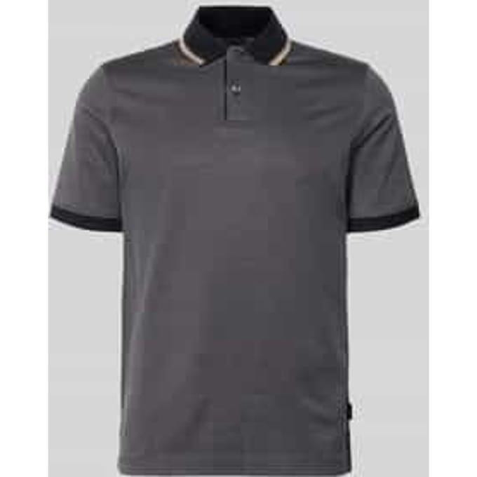 regular fit poloshirt met polokraag en korte knoopsluiting