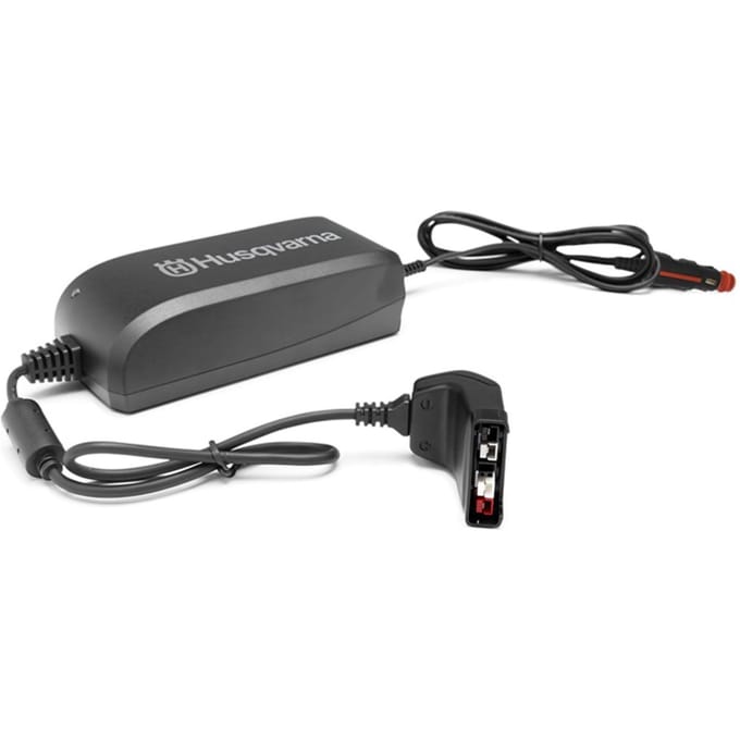 Husqvarna qc80f lader bli accu 12v. auto