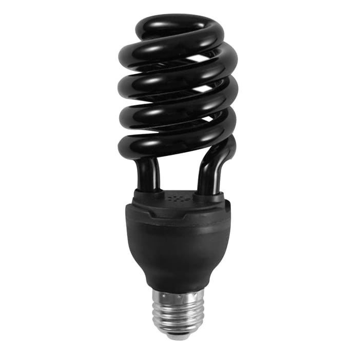 Een C110V 20W Insectenvalvanger Lampen Spiraalvormige E27-fittinghouder 365NM golflengte zwart