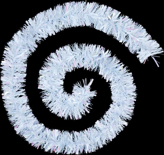 JJA - Witte kerstboom slinger 2 m polaire decoratie