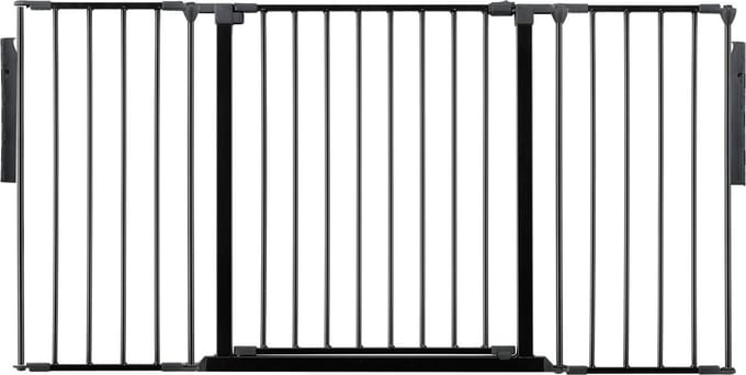 Safetots Kamerbreedhek, Panelenhek, Tot 148cm Breed, Zwart, 70cm Hoog
