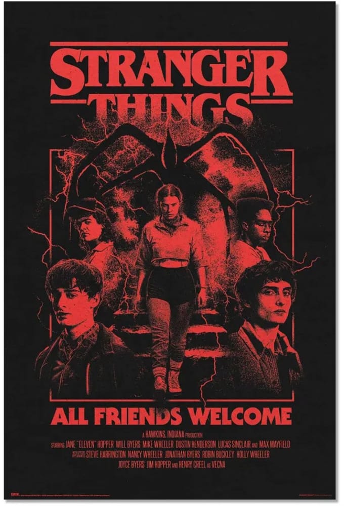 Stranger Things poster - Seizoen 5 - Eleven - Horror - Mike - Dustin - Hawkins - 61 x 91.5 cm