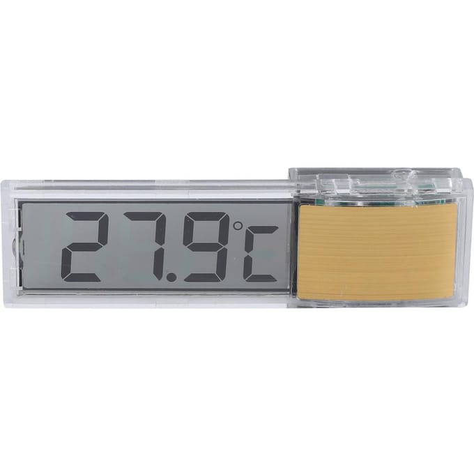 Kristal Aquarium Elektronische Thermometer 3D LCD Vis Tank Temperatuurmeter Sensor gray