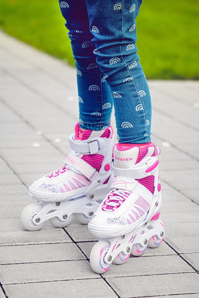 RAVEN Grace 3-in-1 LED-inlineskates maat 28-32