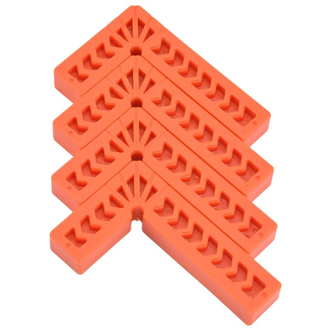 4 Pièces Équerres en Plastique Type L Multi-Usage Forte Praticabilité Facile à Utiliser Positionneur d'Angle Droit en Plastique pour Tiroirs6