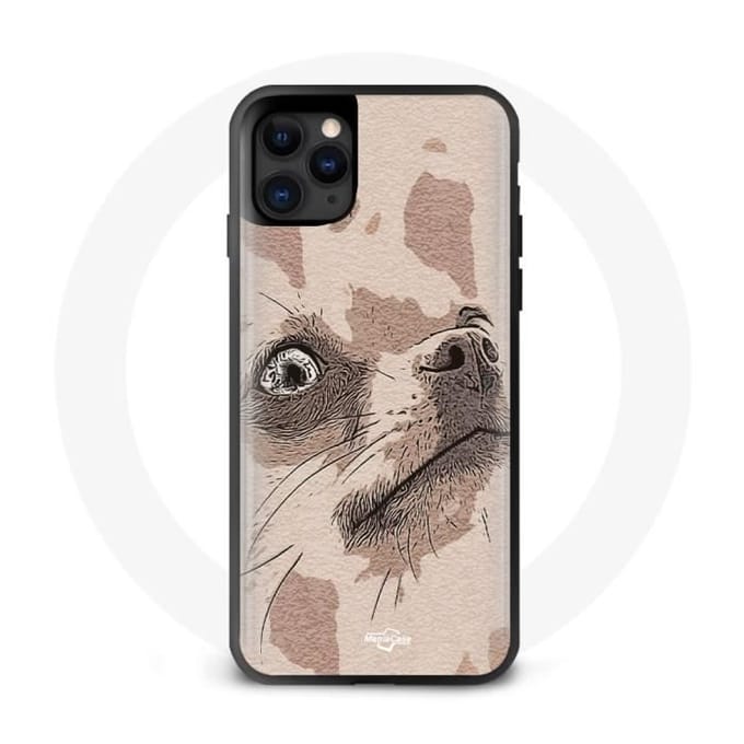 Coque iphone 13 mini dessin de chien chihuahua