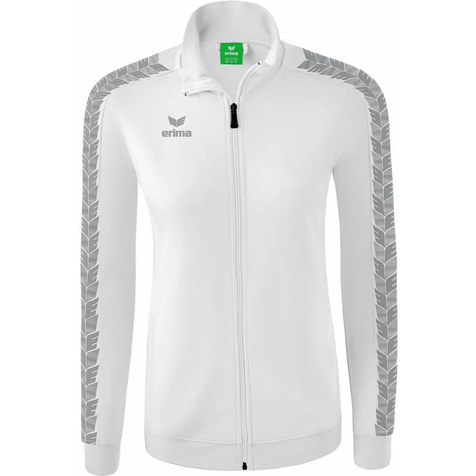 Erima Essential Team Tracktop Jack Dames - Monument Grey / Wit | Maat: 40