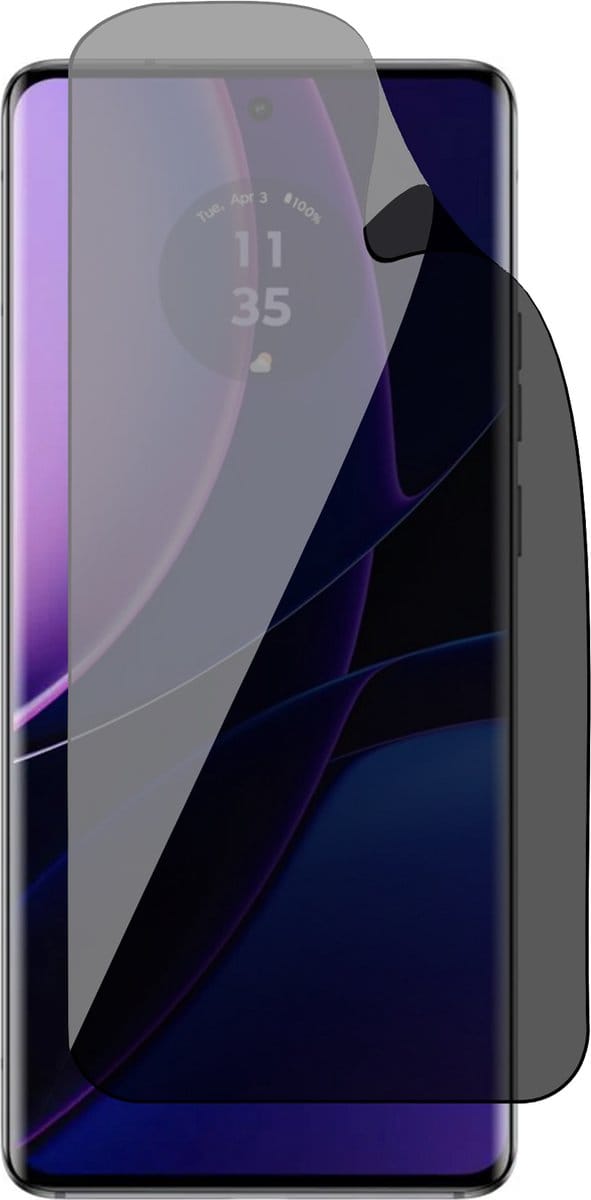 Privacy Screenprotector geschikt voor Motorola Edge 40 - 1x FlexGuard Screen Protector