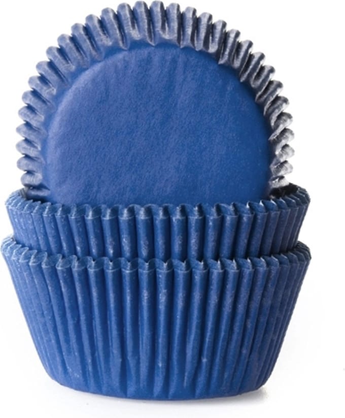 Cupcake Cups Donker Blauw 50x33mm. 50st.