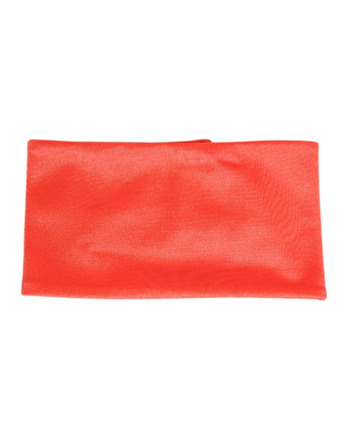 Oranje Nylon Stretch Dames Halswarmer Sjaal