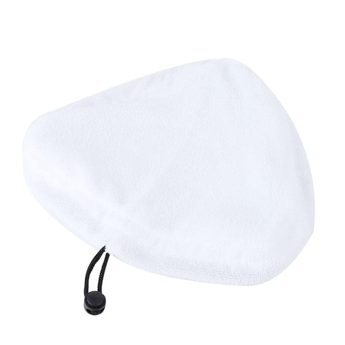 Vadrouille à vapeur triangulaire lavable de remplacement, 2 pièces, tampon en tissu microfibre white