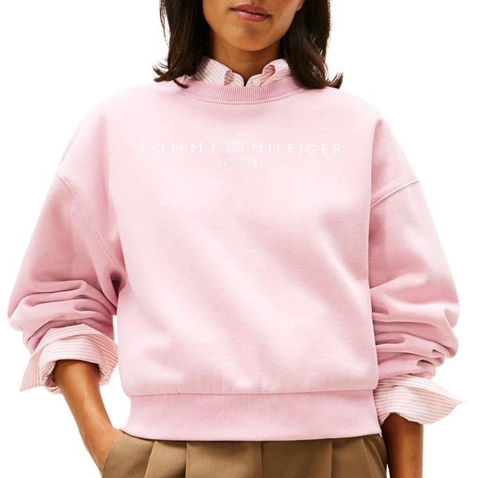 Tommy Hilfiger Corp Logo Modern Sweater Dames