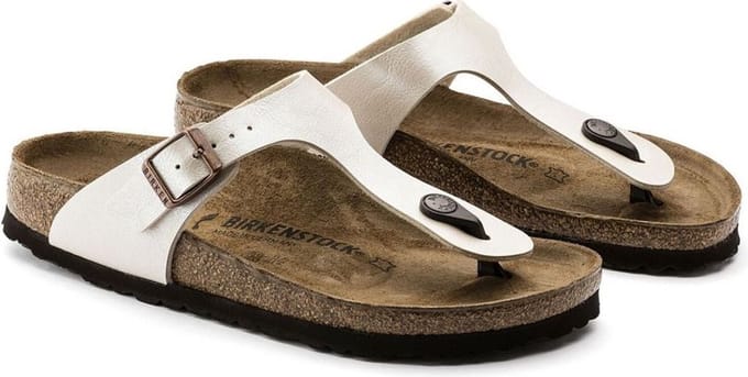 Birkenstock Birkenstock Gizeh graceful pearl white Birko-Flor