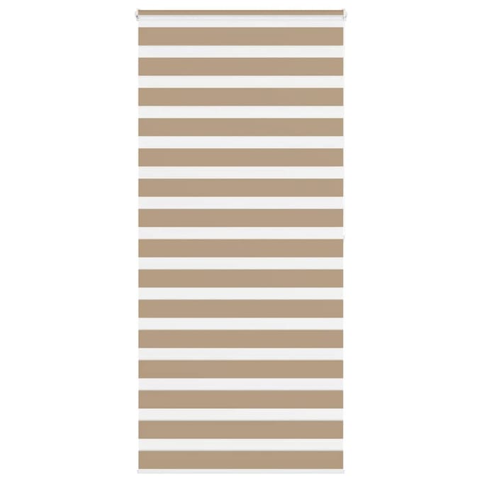vidaXL - Zebra - Blind - 100x200 - cm - stofbreedte - 95,9 - cm - polyester - zandbruin