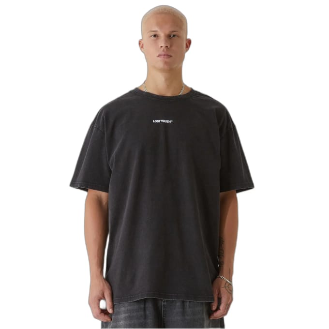Uitgewassen T-shirt Lost Youth Chaos