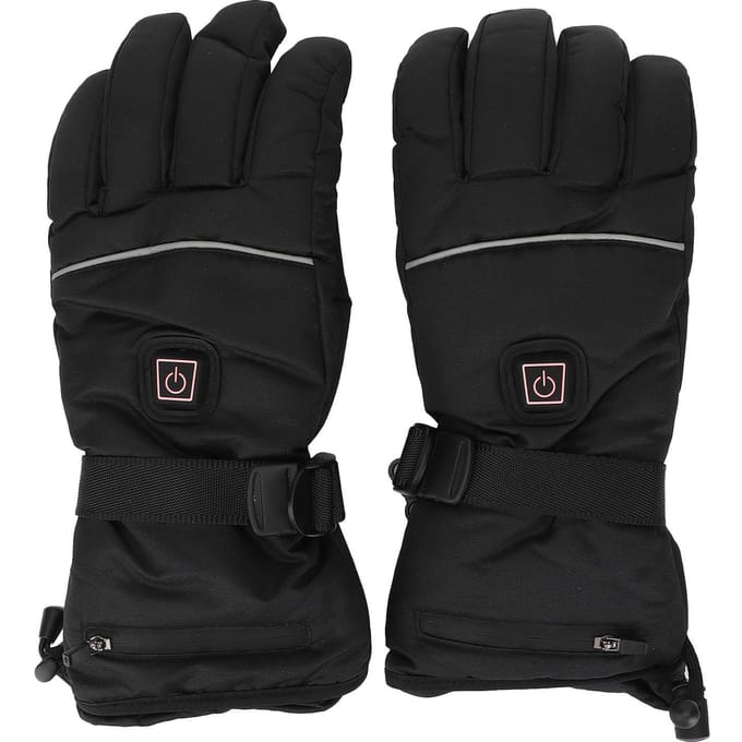 Elektrisch Verwarmde Handschoenen Temperatuur Regelbaar Touchscreen Handschoenen Waterdichte Warme Handschoenen black