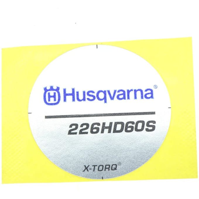 Husqvarna 226hd60s starterkap sticker